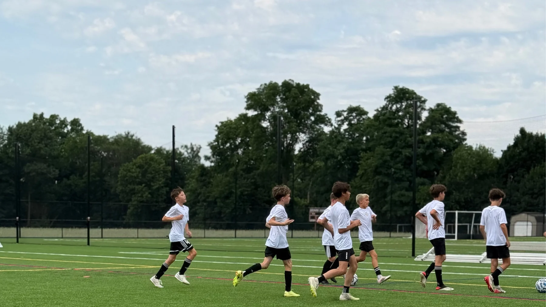 SSC players together after a training session